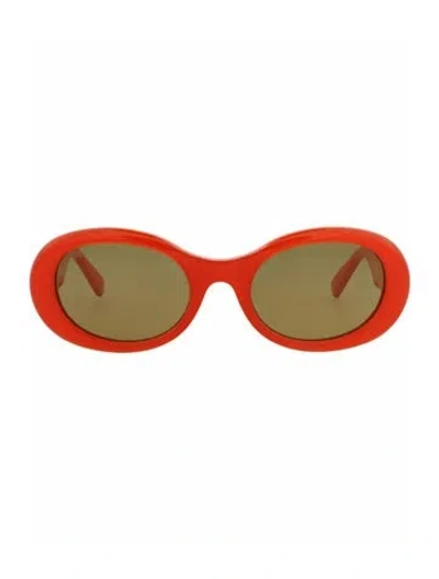 Pre-owned Gucci Solid Sunglasses W/ Tags In Orange