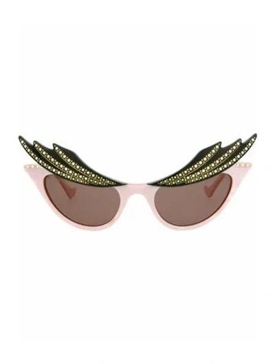 Pre-owned Gucci Solid Sunglasses W/ Tags In Pink
