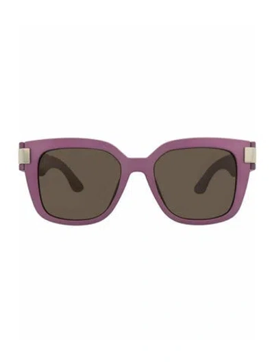 Pre-owned Gucci Solid Sunglasses W/ Tags In Purple