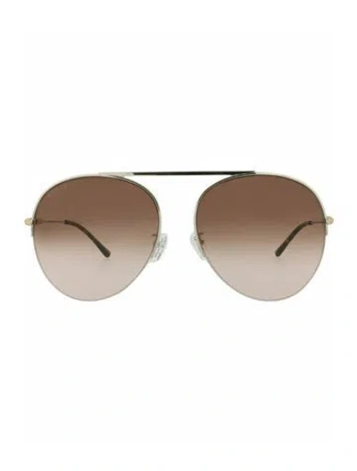 Pre-owned Gucci Solid Sunglasses W/ Tags In Silver