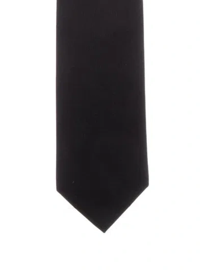 Pre-owned Gucci Solid Tie W/tags In Black