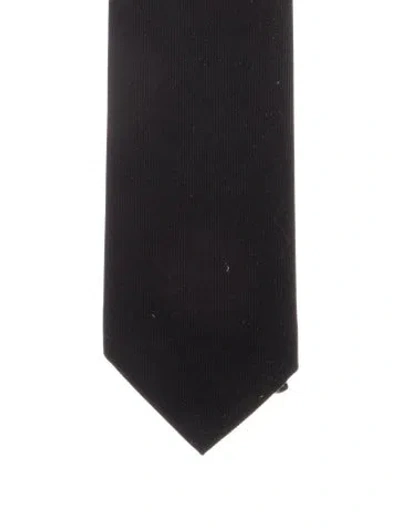 Pre-owned Gucci Solid Tie W/tags In Black