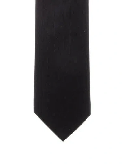 Pre-owned Gucci Solid Tie W/tags In Black