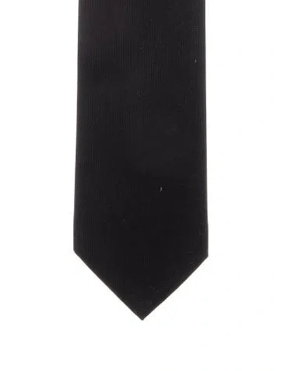 Pre-owned Gucci Solid Tie W/tags In Black