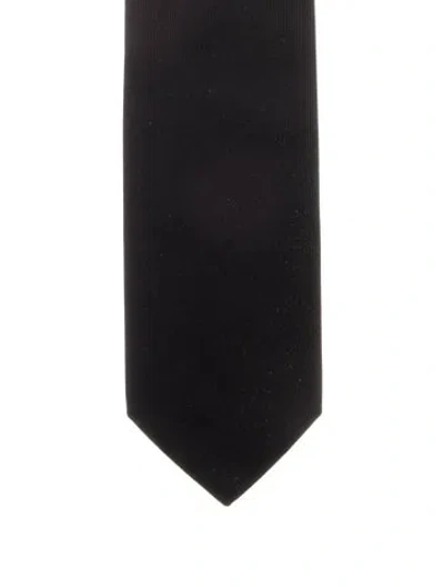 Pre-owned Gucci Solid Tie W/tags In Black