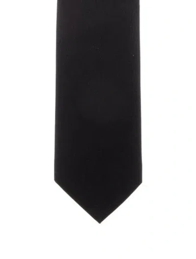 Pre-owned Gucci Solid Tie W/tags In Black