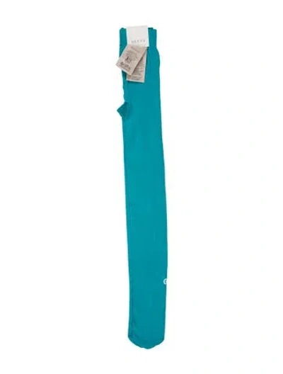Pre-owned Gucci Solid Tights W/tags In Blue
