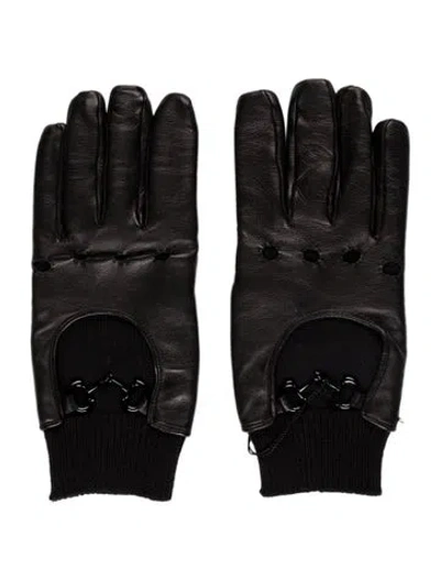 Pre-owned Gucci Solid Winter Gloves W/tags In Brown