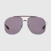 Gucci Navigator Sunglasses In Purple