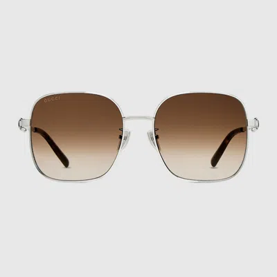 Gucci Sonnenbrille Mit Eckigem Rahmen In Multi