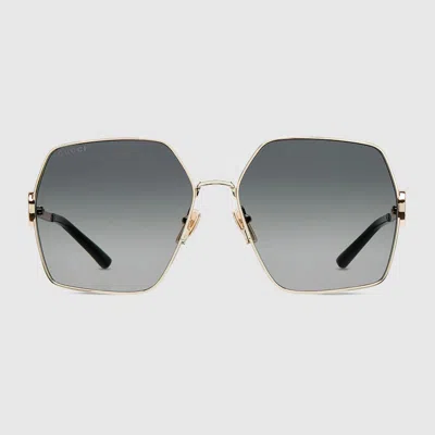 Gucci Sonnenbrille Mit Ovalem Rahmen In Multi