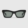Gucci Rectangular Frame Sunglasses In Black