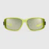 Gucci Rectangular Frame Sunglasses In Green