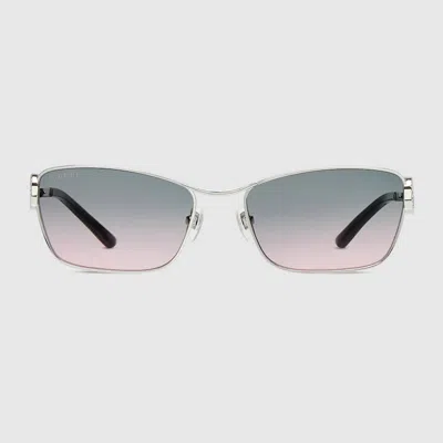 Gucci Sonnenbrille Mit Rechteckigem Rahmen In Multi