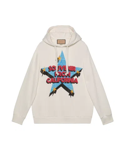 Gucci Souvenir From California Print Hoodie In White