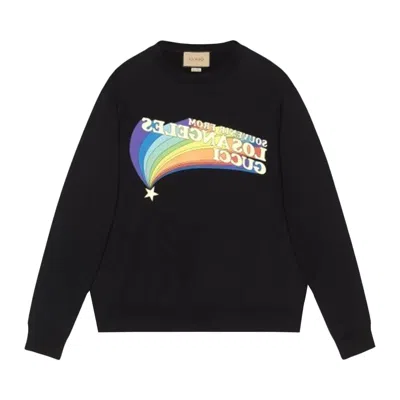 Pre-owned Gucci Souvenir From Los Angeles Sweatshirt 'black' | Men's Size S