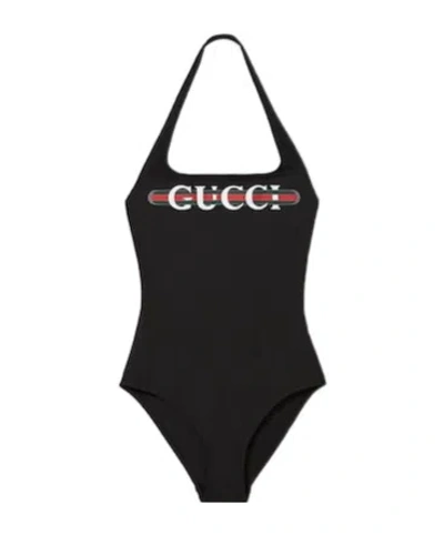 GUCCI GUCCI PRINTED SPARKLING JERSEY SWIMSUIT