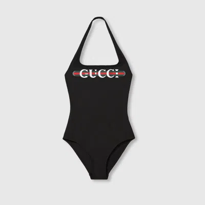 GUCCI GUCCI SPARKLING JERSEY SWIMSUIT WITH PRINT
