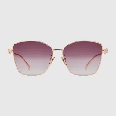 GUCCI GUCCI LOW NOSE BRIDGE FIT BUTTERFLY SUNGLASSES