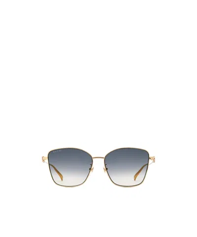 Gucci Specialized Fit Butterfly Sunglasses In Blue