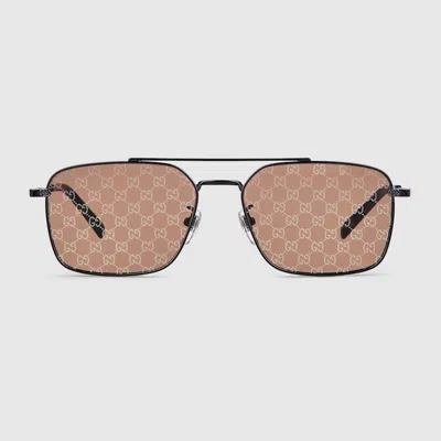 Gucci Specialized Fit Rectangular Sunglasses