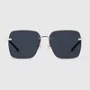 Gucci Specialized Fit Square Sunglasses In Blue