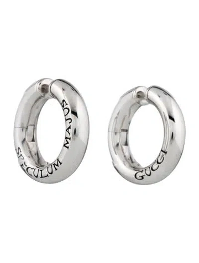 Pre-owned Gucci Speculum Majus Hoop Ear Cuff Earrings In Multi