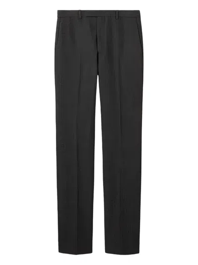 Gucci Split-detail Trousers In Black