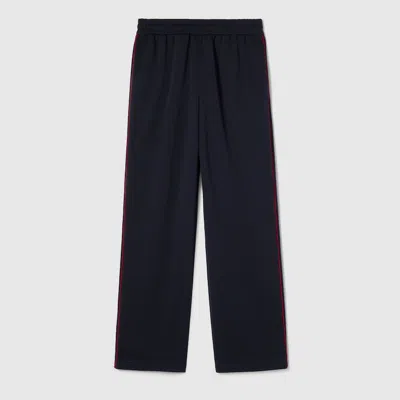 Gucci Technical Jersey Sportswear Pants In Blue