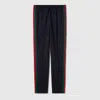 Gucci Technical Jersey Sportswear Pants With Web In Blue