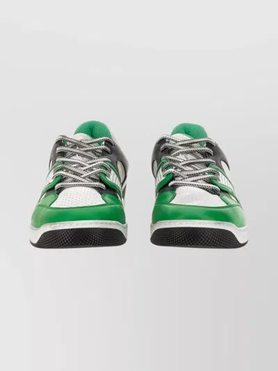 Gucci Sporty Sneakers With Unique Design Elements In Green