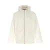 Gucci White Zip-up Jacket With Logo Print In White