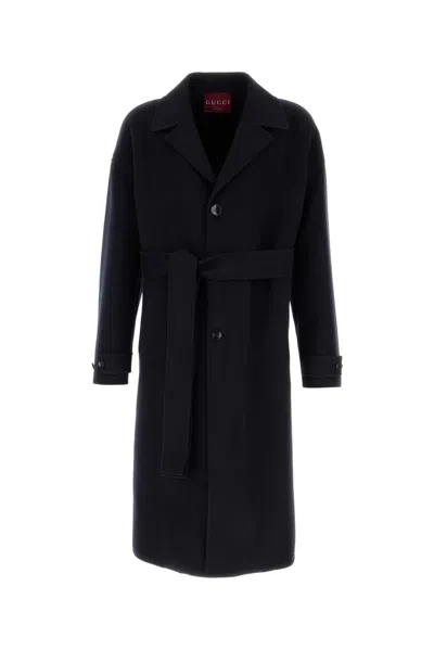 Gucci Spw Coat Wool-cashmere Double In Multi