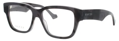 Gucci Square Acetate Eyeglasses For Men In Gray