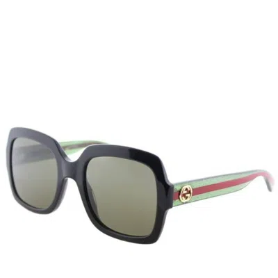 Gucci Square Acetate Sunglasses With Brown Lens In Gray