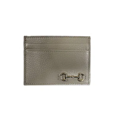 Gucci Square Card Holder In Green