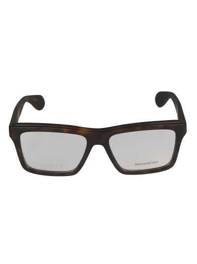 Gucci Square Classic Frame In Havana