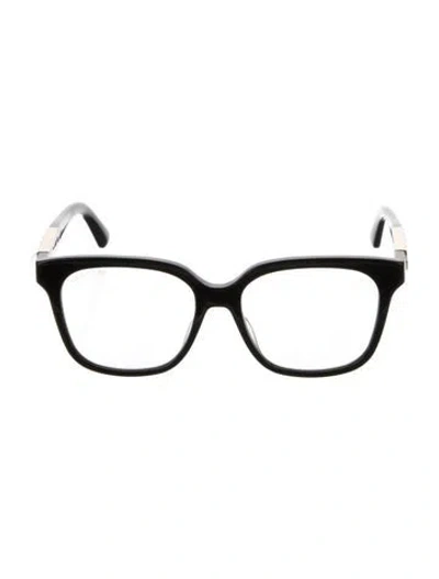 Pre-owned Gucci Square Eyeglasses In Black