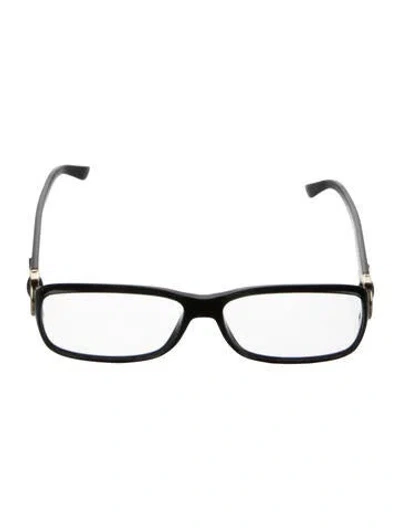 Pre-owned Gucci Square Eyeglasses In Black