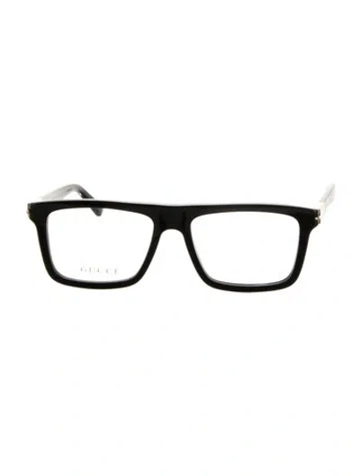 Pre-owned Gucci Square Eyeglasses In Black