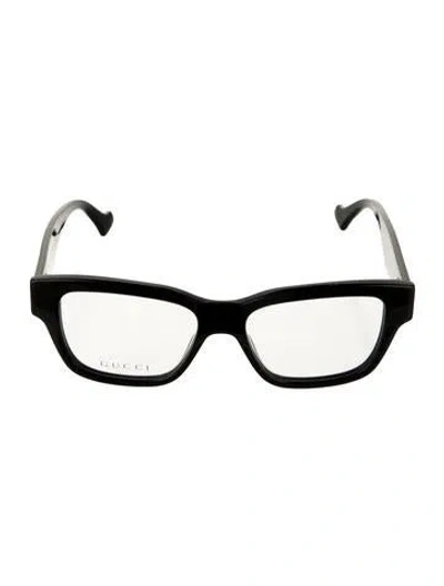 Pre-owned Gucci Square Eyeglasses In Black