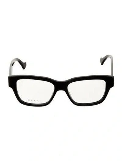 Pre-owned Gucci Square Eyeglasses In Black