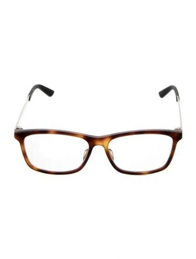 Pre-owned Gucci Square Eyeglasses In Brown