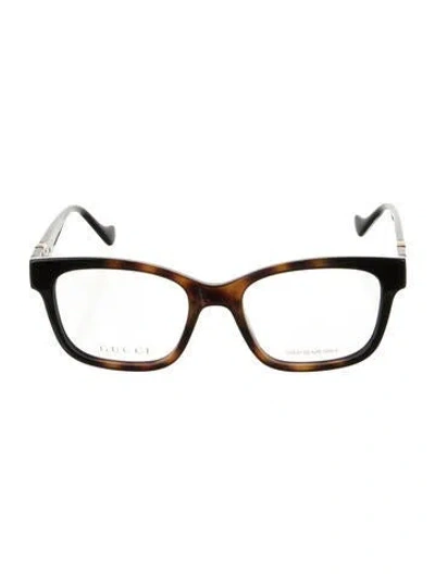 Pre-owned Gucci Square Eyeglasses W/ Tags In Brown