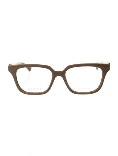 Pre-owned Gucci Square Eyeglasses W/ Tags In Neutral