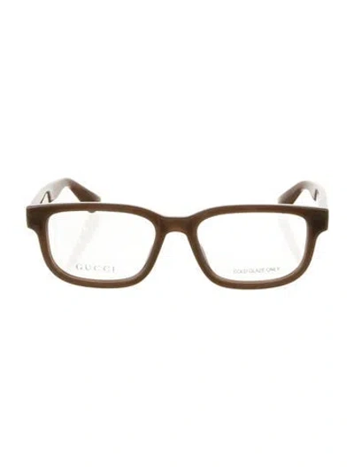 Pre-owned Gucci Square Eyeglasses W/ Tags In Neutral