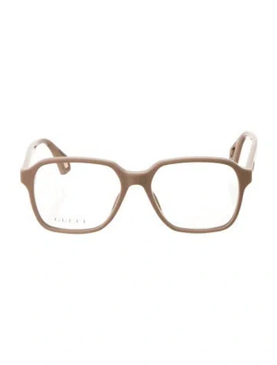 Pre-owned Gucci Square Eyeglasses W/ Tags In Neutral