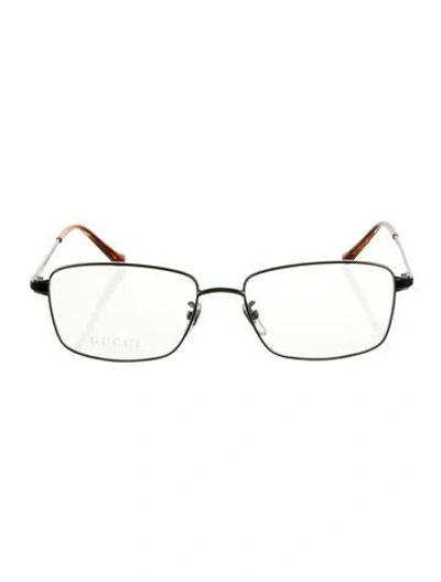 Pre-owned Gucci Square Eyeglasses W/ Tags In Silver