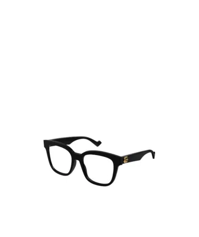 Gucci Square-frame Clear Glasses In Black