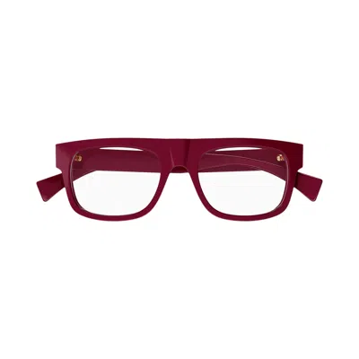 Pre-owned Gucci Square Frame Eyeglasses 'burgundy' | Red | Men's Size Onesize